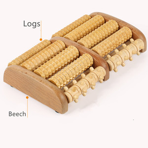Strumento di <span class=keywords><strong>massaggio</strong></span> del rullo del piede in legno reflex di agopuntura di alta qualità 3 gradi massaggiatore per laminazione dei tessuti profondi a punta appuntita - Product Image 2