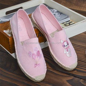 Новейшая модная обувь на плоской подошве из джута по низкой цене - Product Image 2