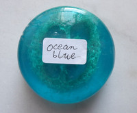 Loofah soap,Handmade and natural ,ocean blue loofah soap