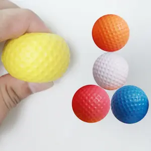 Pelota de espuma para campo de prácticas de Golf, pelota antiestrés de golf, pelota de golf en blanco de pu