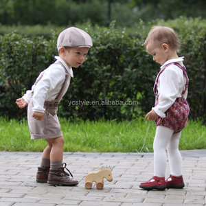 Alla moda di alta qualità ha lavorato a maglia shirt per ragazzo del bambino, boutique manica lunga peter pan del collare della camicia abbigliamento mand in Cina - Product Image 3