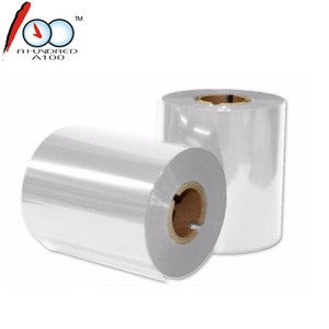 Colore bianco di alta qualità nastro in cera di codici a barre stampante a trasferimento termico del nastro 110 millimetri * <span class=keywords><strong>300m</strong></span>