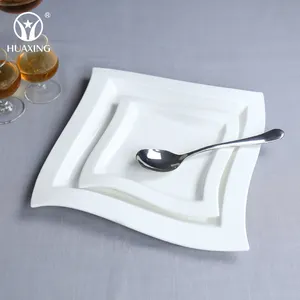 价格便宜的个性化瓷质方形餐盘现代开胃菜