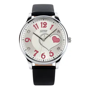 Skmei 9085 новый дизайн модные часы для девочек на заказ кожаные дамские подарки набор женские часы Taobao кварцевые часы из Гонконга