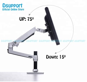 17-38 Inch Nhôm Máy Tính Để Bàn Màn Hình Cánh Tay Đứng Chủ Chuyển Động Đầy Đủ Mùa Xuân Thiết Kế 10Kg Tải Công Suất Cơ Khí Màn Hình Hỗ Trợ - Product Image 4