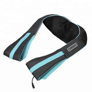 Shiatsu elétrico automotivo para cuidados de saúde, massageador elétrico para enrolar e fazer parte de trás do pescoço, ombro, xadrez de massagem com calor