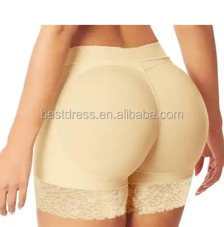 Las mujeres acolchado completa trasero Hip potenciador bragas ropa interior de glúteos corto panty