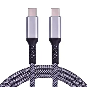 5a Usb Cables Charging Cables Customized Available Gen1 5Gbps Gen2 10Gbps Optional 20V 5A 100W PD Fast Charging Nylon USB Type C Cable 3.1 With E-mark