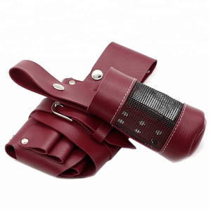 Strumenti Per Lo Styling dei capelli Caso Barbiere Marsupio Salone di <span class=keywords><strong>Parrucchiere</strong></span> Pettine Clip di Bottiglia del Sacchetto Scissor Con Smontabile PU Cintura - Product Image 5