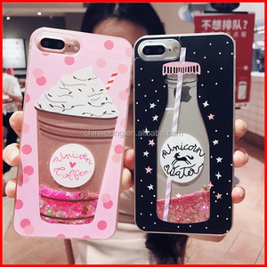 Drink Bottle Cassa Sabbie Mobili <span class=keywords><strong>per</strong></span> il <span class=keywords><strong>iphone</strong></span> 7 7 Plus Liquido Dinamico di Scintillio <span class=keywords><strong>Per</strong></span> il <span class=keywords><strong>iphone</strong></span> 6 6 s 6 Plus ragazza di Stile - Product Image 3