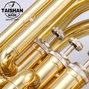Tuba à piston en laque dorée à 3 pistons à clé Sib - Product Image 3