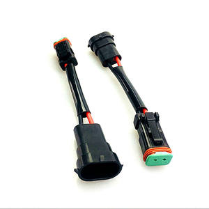 Кабель-переходник 10 см 16AWG H11 9006 на 2-контактный разъем DT, сверхпрочный автомобильный жгут проводов для противотуманных фар - Product Image 5