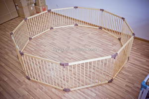 10 unids Auto-bloqueo plegable bebé <span class=keywords><strong>corralito</strong></span>, Redondo o Cuadrado de lujo del bebé parque infantil, parque infantil de <span class=keywords><strong>madera</strong></span> - Product Image 1