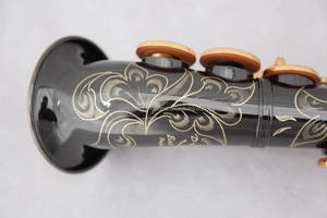 블랙 니켈 바디 골드 래커 키 커브 벨 색소폰 - Product Image 4