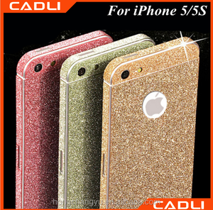 2016 vente chaude mobile téléphone d'accessoires complet body glitter peau autocollant pour l'<span class=keywords><strong>iphone</strong></span> 5 <span class=keywords><strong>5S</strong></span> - Product Image 1