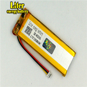Plug 1.5 3 line 3.7 V 402565 1000mA lipo rechargeable battery for portable USB drive - Product Image 1