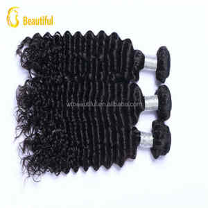 100 por ciento Remy que teje enredo del pelo humano libre, Malasia onda profunda hermosa pelo para las mujeres - Product Image 2