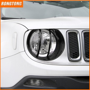 Dış araba aksesuarları için yepyeni araba aksesuarları ABS kafa lamba ışığı kapak <span class=keywords><strong>Jeep</strong></span> Renegade 2016-2018 için - Product Image 2