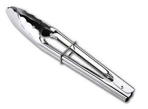 Kitchen Utensil Food <strong>BBQ</strong> <strong>Tongs</strong> 9'' 12'' Salad Vegetable Bread Food <strong>Tong</strong> Stainless Steel Keep the Item Dry and Clean 0.8/1.2mm - Product Image 5