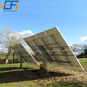 10kw çift eksenli tek izleme direği çelik güç izleme çerçeve sistemi GÜNEŞ PANELI parça montajı - Product Image 1