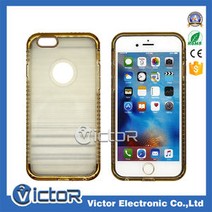 <span class=keywords><strong>Comprar</strong></span> al por mayor Tienda en línea china transparente TPU últimos accesorios móviles con diamante para <span class=keywords><strong>iPhone</strong></span> 6 - Product Image 1