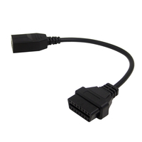 Venta caliente Obd 1 3pin a Obd 2 16pin Cable conector de diagnóstico para Honda