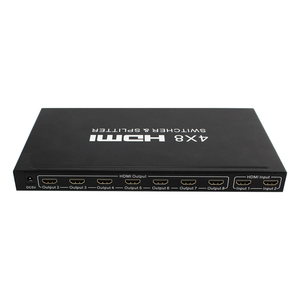 1.4 v 4x8 HDMI Chuyển Splitter 4 k x 2 k HDMI Âm Thanh <span class=keywords><strong>Video</strong></span> Chuyển Đổi với IR Từ Xa 3D 1080 p 4 k EDID HDCP1.4 Cho PS3 DVR CCTV - Product Image 1