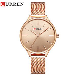 <span class=keywords><strong>Orologi</strong></span> da <span class=keywords><strong>Donna</strong></span> di Lusso con Cinturino in Acciaio Inossidabile, Quadrante Semplice alla Moda, Orologio al Quarzo Curren 9024 Minimalista per Donne - Product Image 1