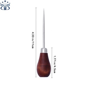 Aiguille à coudre <span class=keywords><strong>en</strong></span> cuir SKC populaire avec manche <span class=keywords><strong>en</strong></span> bois pour tailleur - Product Image 2