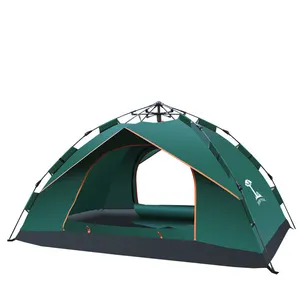 Tenda berkemah luar ruangan tahan air, tenda berkemah Pop Up otomatis