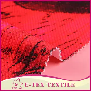 Têxtil tecidos fornecedor China atacado moda poliéster grande tecido estampado floral