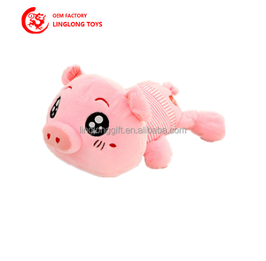 Peluche créative et mignonne de cochon <span class=keywords><strong>Papa</strong></span> OEM, jouet coloré en coton PP, taille personnalisée, jouet pour enfants, mascotte d'entreprise, logo, sac OPP 14+ - Product Image 2