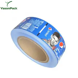 Yason China Supplier Custom PVC Adhesive Labels Roll Heat Sensitive Bottle Label