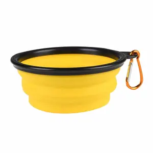 Travel Soft Portable Pet Bowls Feeders Silicone Collapsible Dog Bowl Folding dog Bowls