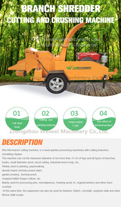 Weiwei Forestry Machine Mobile Branch Shredder Green Prunch <strong>Palm</strong> Crusher <strong>Trees</strong> Cutting Price Wood <strong>Splitter</strong> - Product Image 4