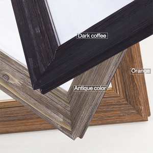 Moderne Decoratie Omlijst Bad Spiegels Muur Zwarte Houten Frame Badkamer Spiegel