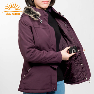 Production personnalisée en usine Parka d'hiver pour femmes Vêtements chauffants pour l'hiver froid - Product Image 3