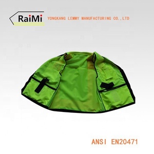 متعددة جيب سترة للعمل رجالي ملابس عمال ANSI الفئة 2 الفلورسنت الدعاوى مساح سلامة سترة عاكسة - Product Image 4
