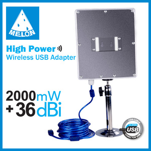 De la red wifi antena, 2000mw 36 dbi de alta ganancia, usb conector <span class=keywords><strong>2</strong></span>.0 - Product Image 1