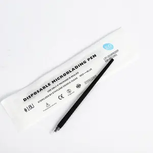 OEM 0.16ミリメートル18U Black Nami Disposable Microblading Pen For Extremely Fine Hairstrokes