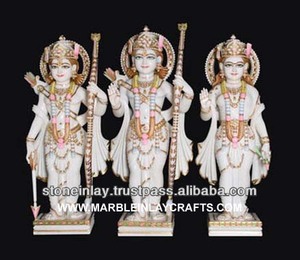 White Marble Ram Darbar Statue - Product Image 1