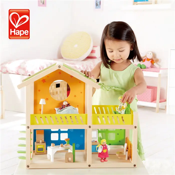 Hape абсолютно Деревянный большой краска на водной основе детские игрушки деревянный дом куклы
