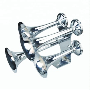 Chrome Molto Forte 152dB 4/Quattro Tromba Suono del Treno Tromba D'aria Base In Metallo - Product Image 1