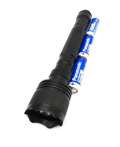 Pil powered yüksek güç taktik el feneri 4 saman LED torch el feneri