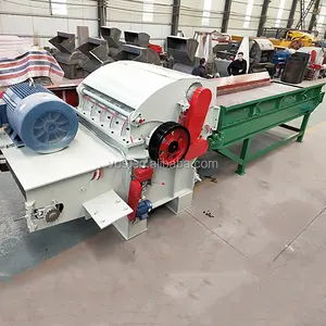 Construction waste wood pallet shredding chipper machine/wood pallet with nails shredder for sale