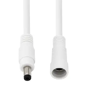 Conector de jack dc5521, tomada 5525 com fêmea ip67 impermeável de 3.5mm cabo de 5521 dc