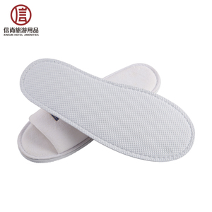 Terciopelo suave Moq bajo zapatillas de <span class=keywords><strong>Hotel</strong></span> Spa zapatillas de Color blanco - Product Image 2