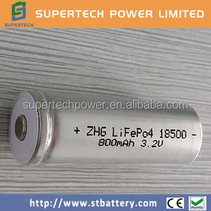 Ifr18500 800 mah 3.2v lifepo4 akku batetry mit cap-top - Product Image 2
