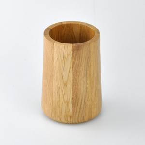 Nuevas ideas, vasos redondos de cilindro redondo de madera Brown Toon - Product Image 2