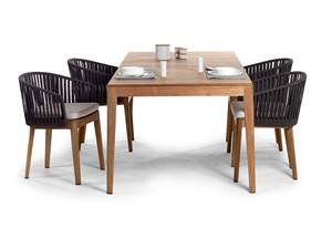 <span class=keywords><strong>Set</strong></span> <span class=keywords><strong>da</strong></span> Pranzo Elegante per Hotel con Mobili <span class=keywords><strong>in</strong></span> Corda, <span class=keywords><strong>Tavolo</strong></span> <span class=keywords><strong>e</strong></span> <span class=keywords><strong>Sedie</strong></span> <span class=keywords><strong>in</strong></span> Alluminio per <span class=keywords><strong>Giardino</strong></span>, Arredamento <span class=keywords><strong>da</strong></span> Esterno per Patio - Product Image 5
